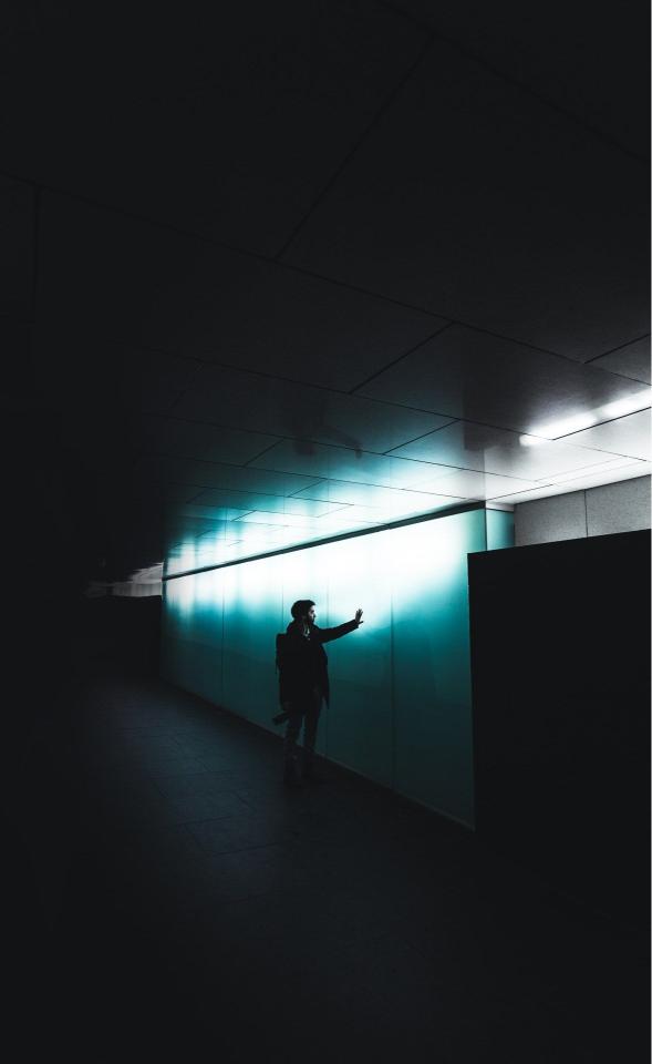 Illuminated Tunnel Silhouette - Related Dark Wallpapers wallpaper