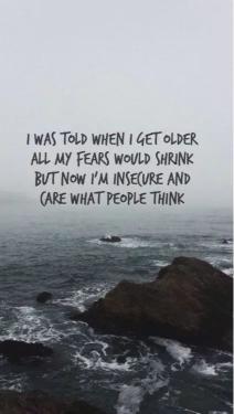 Insecure Ocean Quote - Related Dope Wallpapers wallpaper