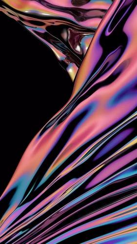 Iridescent Flowing Metal - Related 4K Wallpapers wallpaper