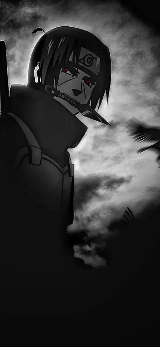 Itachi Uchiha Monochrome - Related Anime Wallpapers wallpaper