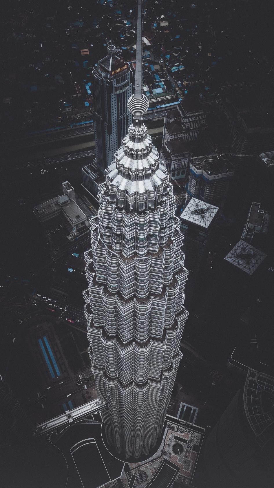 Kuala Lumpur Skyscraper Aerial - Related Dark Wallpapers wallpaper