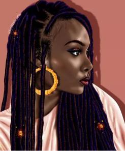 Locs and Gold Hoops - Related Dark Wallpapers wallpaper
