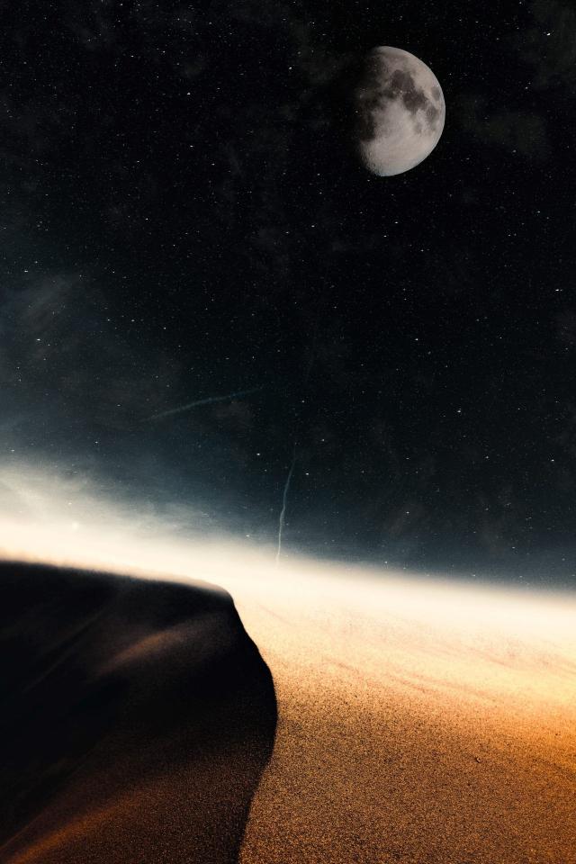 Lunar Desert Landscape