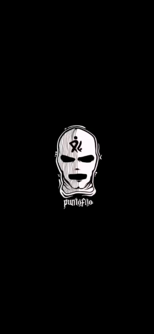 Masked Figure Black Wallpaper