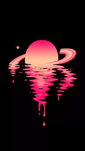 Melting Pink Planet - Related 4K Wallpapers wallpaper