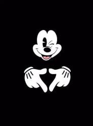 Mickey Wink Heart Hands