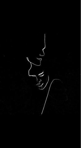 Minimalist Couple Line Art