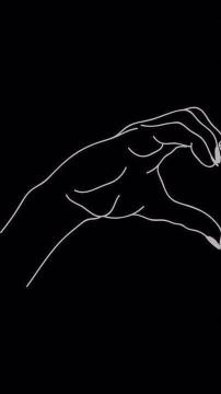 Minimalist Hand Heart Outline - Related Ghetto Wallpapers wallpaper