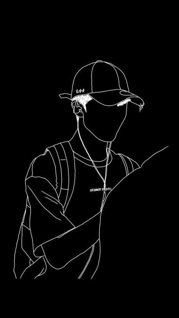 Minimalist Line Art Portrait