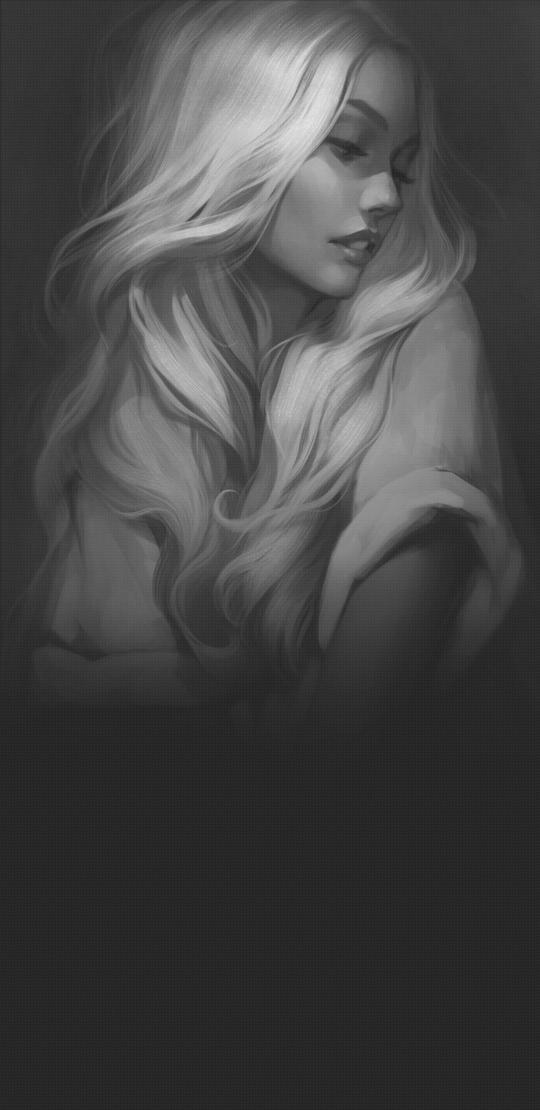 Monochrome Beauty Portrait - Related Dark Wallpapers wallpaper
