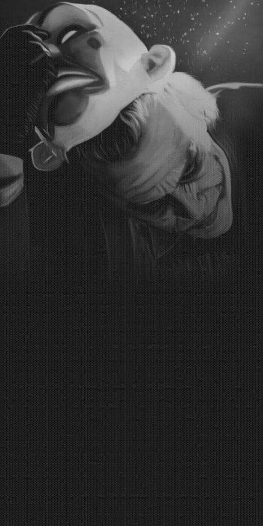 Monochrome Clown Portrait