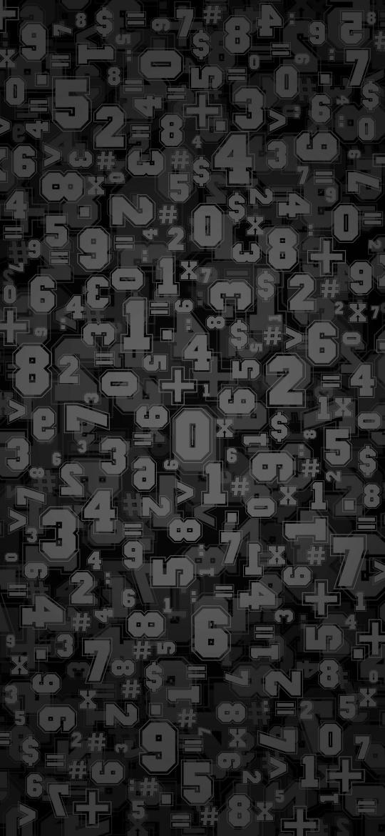 Monochrome Math Symbols - Related Dark Wallpapers wallpaper