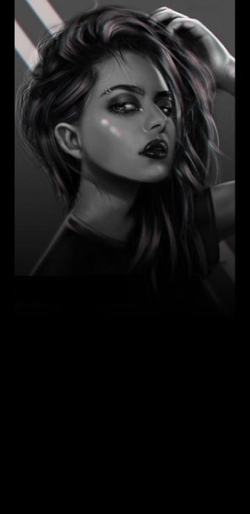 Monochrome Pierced Portrait - Related Dark Wallpapers wallpaper