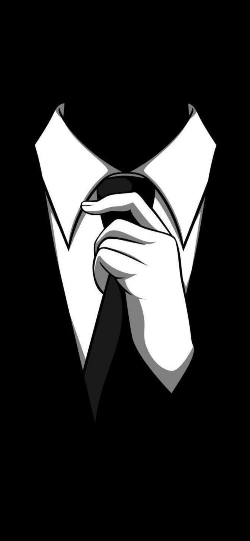 Monochrome Suit and Tie