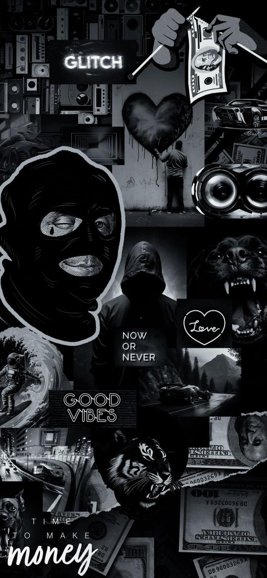 Monochrome Urban Collage - Related StockWalls wallpaper
