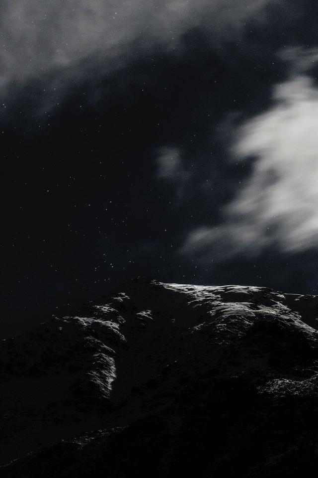 Moonlit Mountain Vista