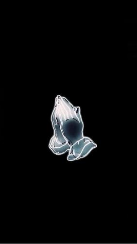 Neon Praying Hands - Related Dark Wallpapers wallpaper