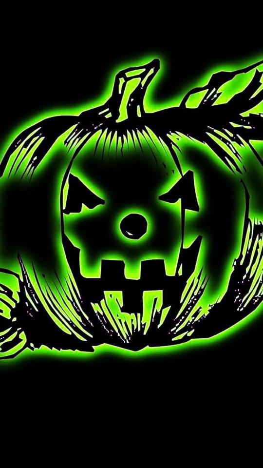 Neon Pumpkin Glow