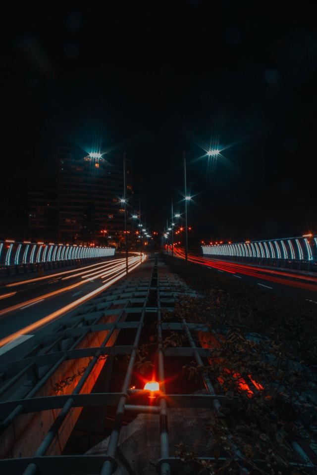 Night City Light Trails - Related Dark Wallpapers wallpaper