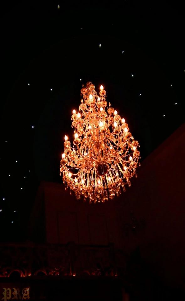 Ornate Chandelier Night