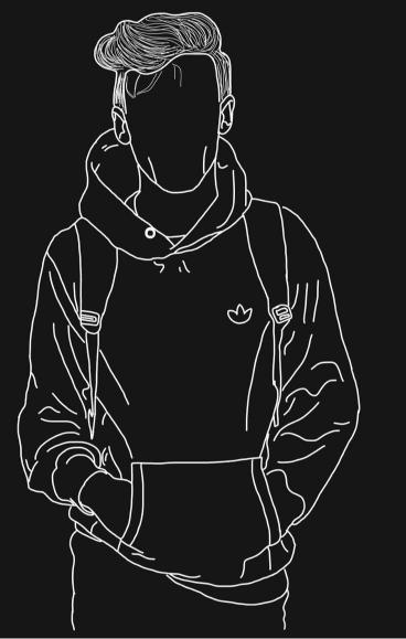 Outline Hoodie Figure