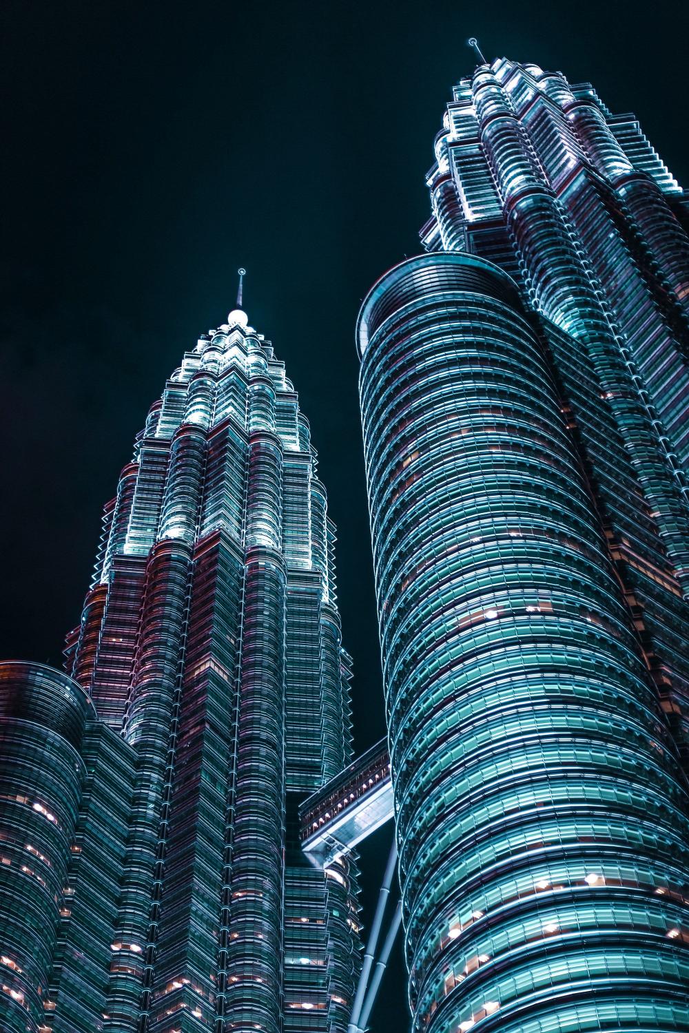 Petronas Towers at Night - Related Dark Wallpapers wallpaper