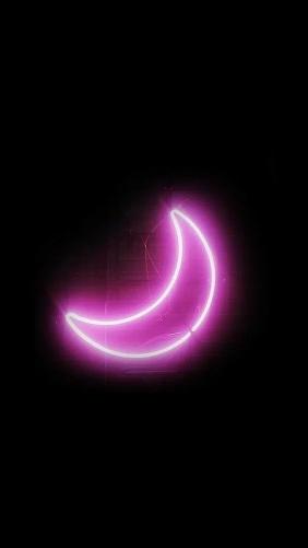 Pink Neon Crescent Moon - Related Ghetto Wallpapers wallpaper