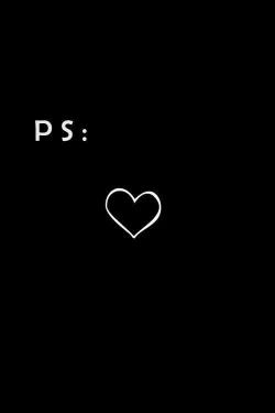 PS: Heart Minimalist - Related Dark Wallpapers wallpaper