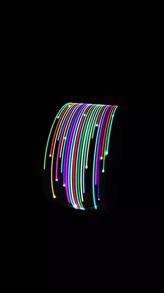 Rainbow Light Trails - Related Dark Wallpapers wallpaper