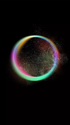 Rainbow Ring Explosion - Related Dark Wallpapers wallpaper
