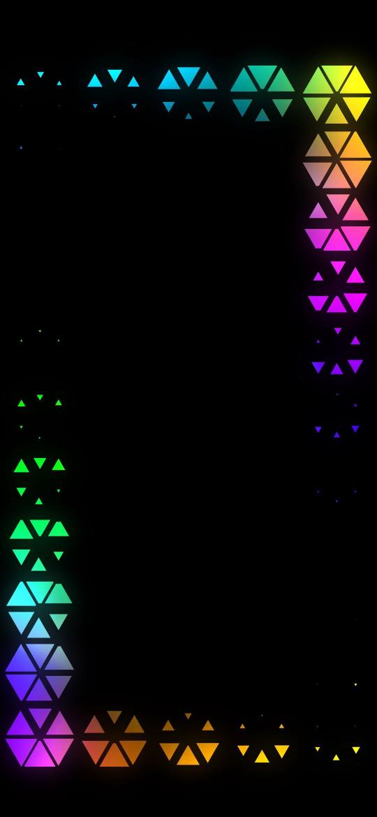 Rainbow Triangle Frame