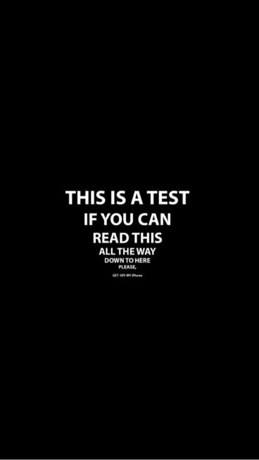 Read This Test