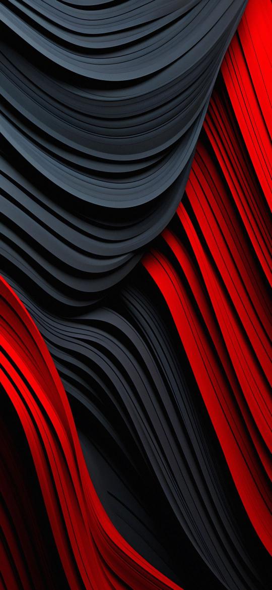 Red and Black Waves - Related Anime Wallpapers wallpaper