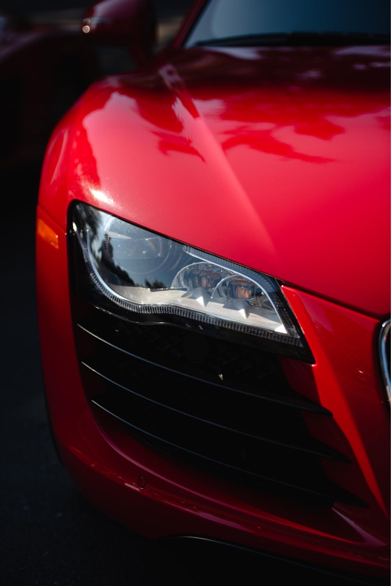 Red Audi R8 Detail