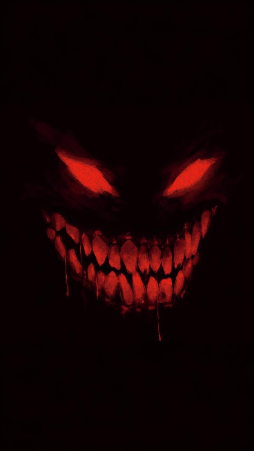 Red Devilish Grin