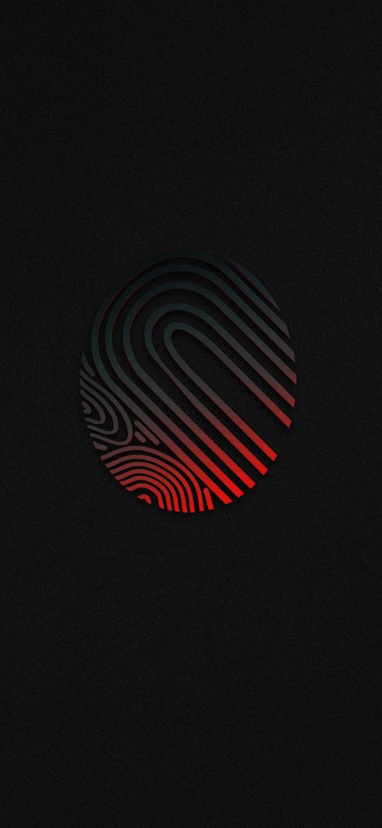 Red Gradient Circle - Related Dark Wallpapers wallpaper
