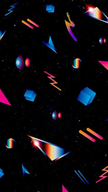 Retro Space Shapes