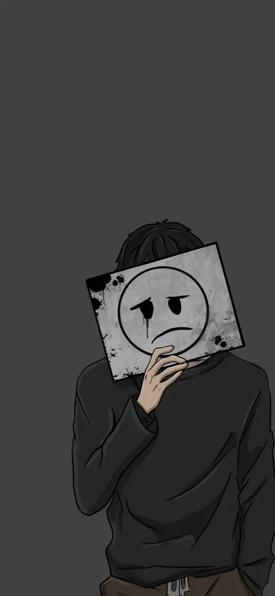 Sad Face Illustration