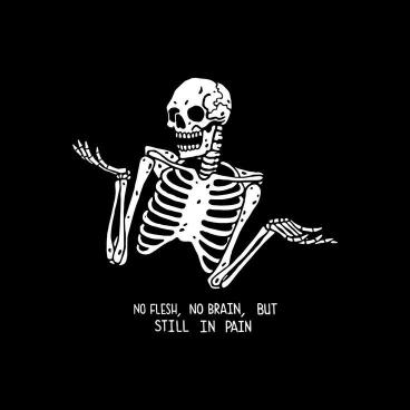 Skeletal Pain Illustration - Related Dark Wallpapers wallpaper