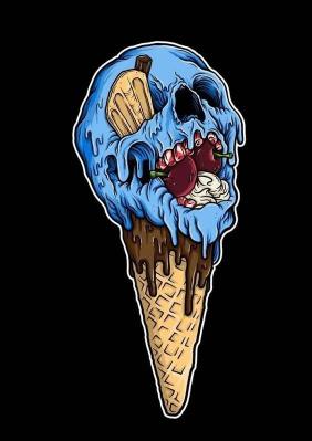 Skull Ice Cream Cone - Related Dark Wallpapers wallpaper