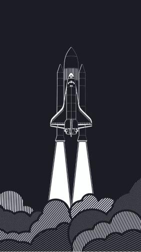 Space Shuttle Launch Art