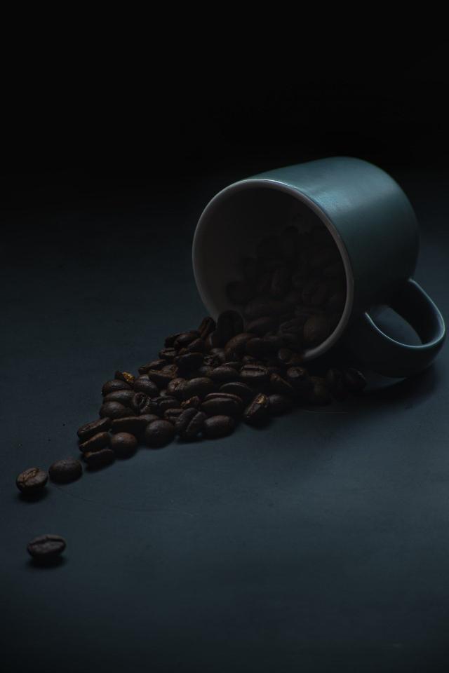 Spilled Coffee Beans Still