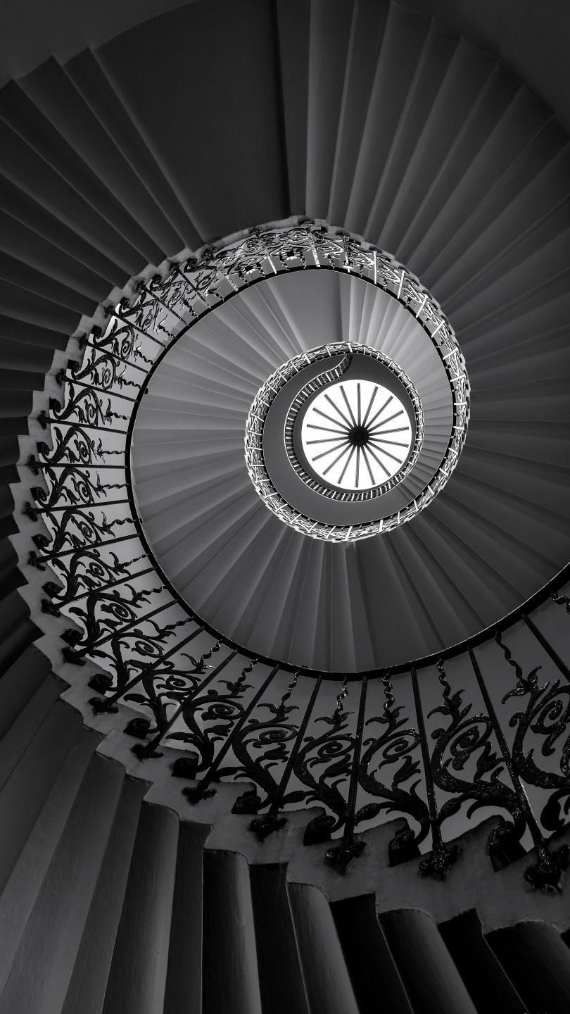 Spiral Staircase Black and White - Related Dark Wallpapers wallpaper
