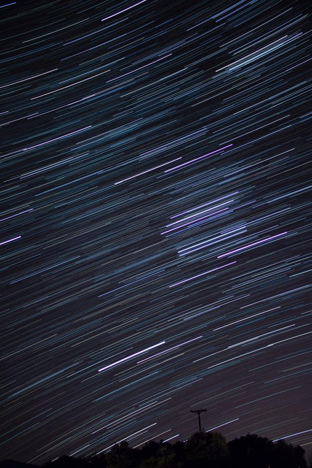 Streaking Star Trails
