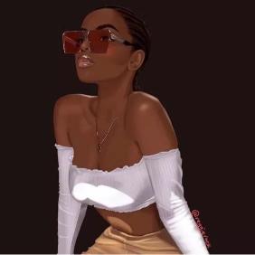 Stylish Woman Illustration - Related Dark Wallpapers wallpaper