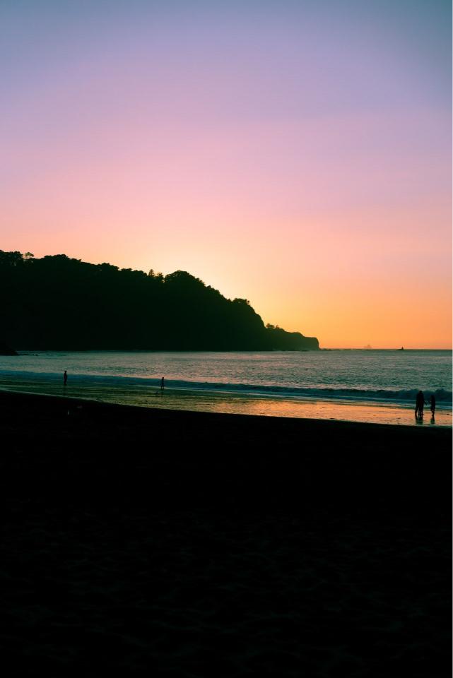Sunset Beach Silhouette
