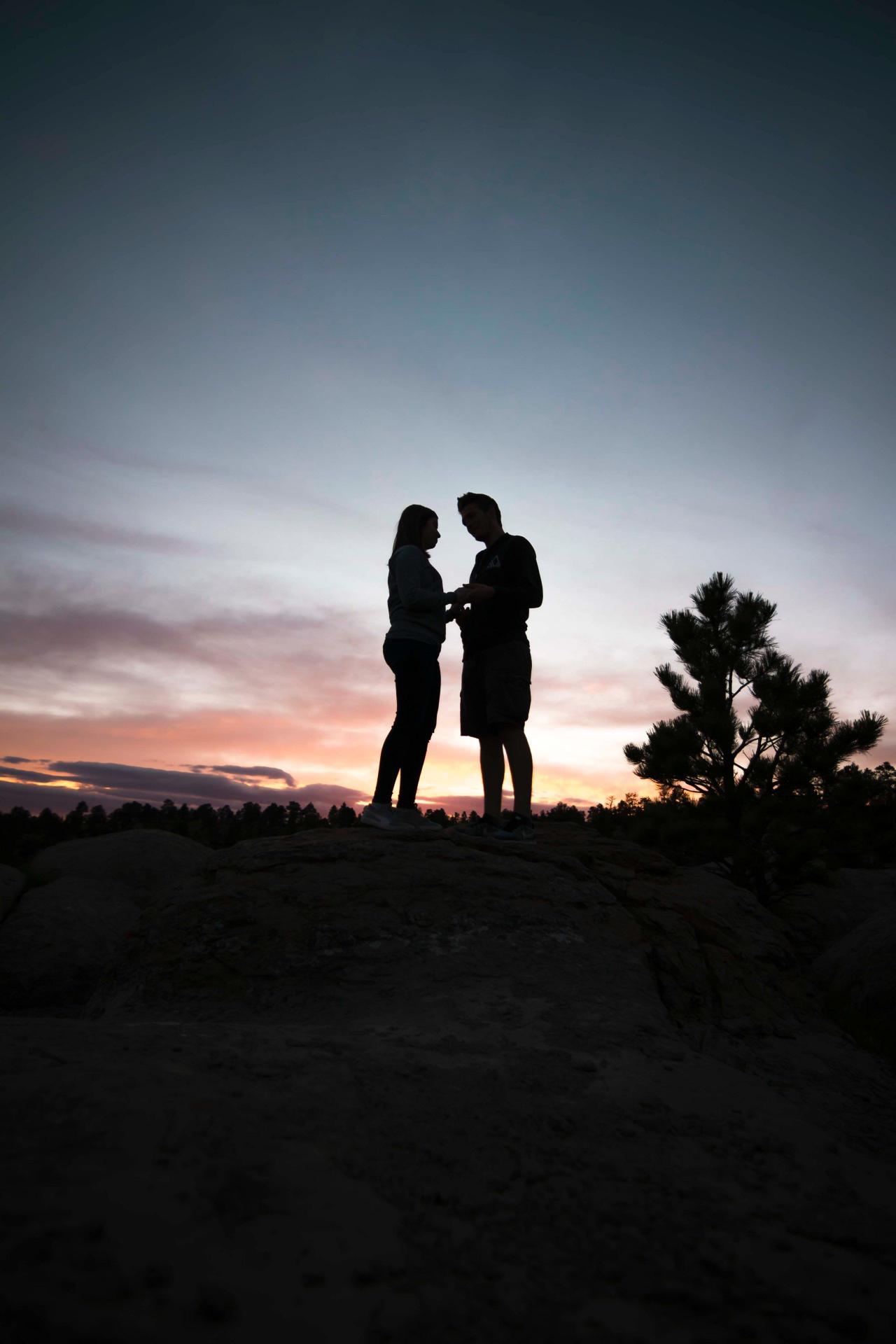 Sunset Silhouette Couple
