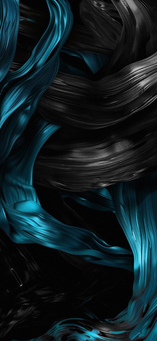 Teal and Black Swirls - Related Anime Wallpapers wallpaper
