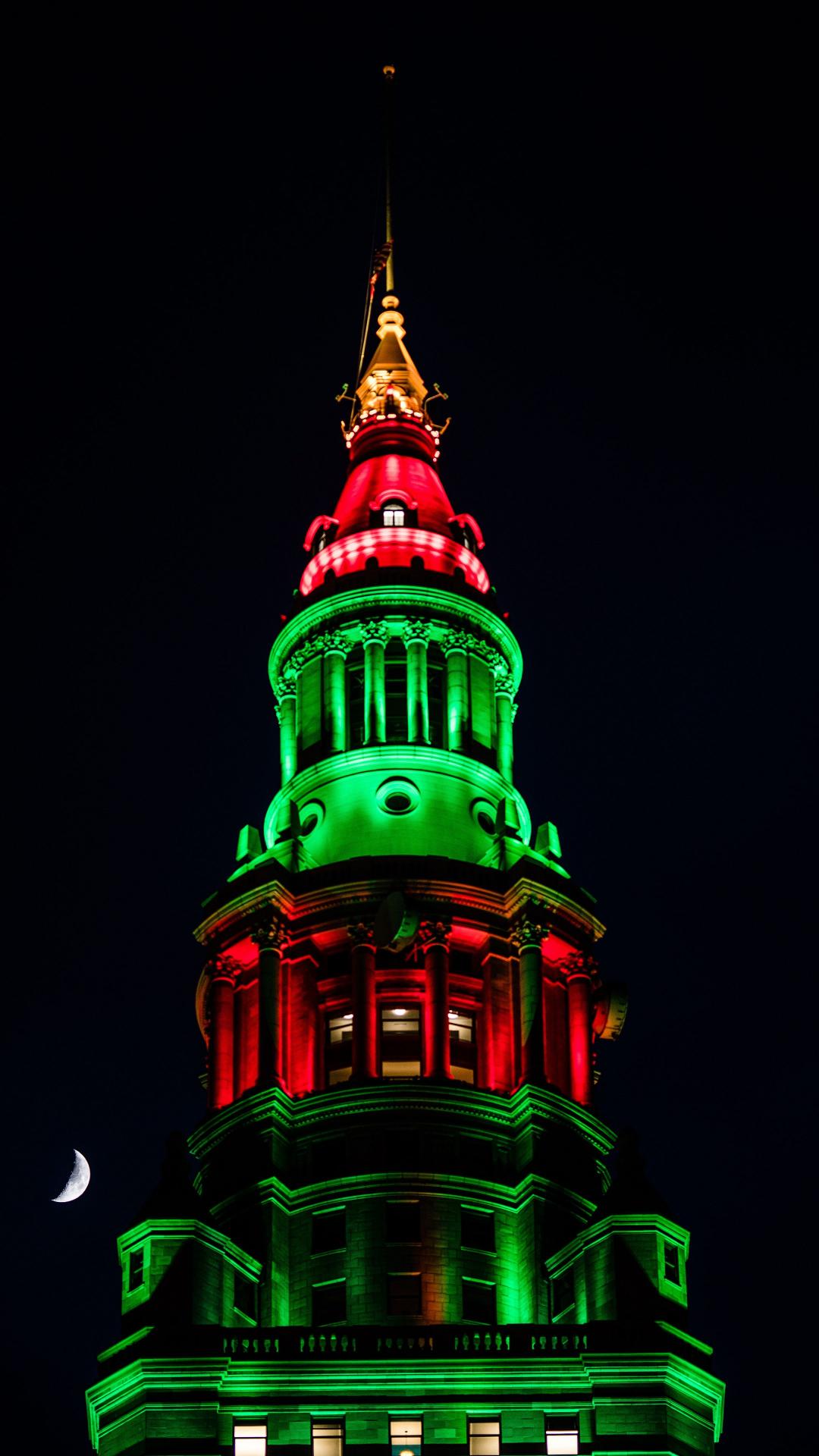 Terminal Tower at Night - Related Dark Wallpapers wallpaper