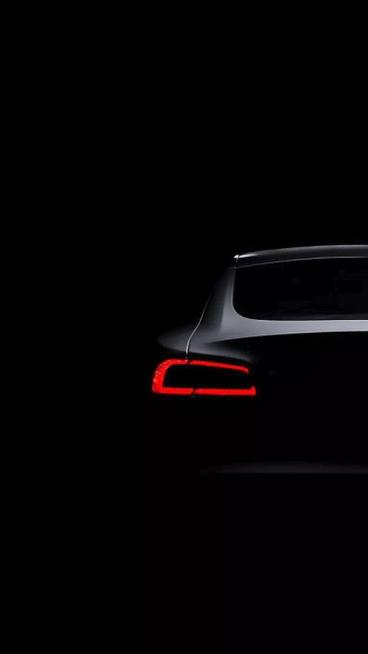 Tesla Taillight Silhouette